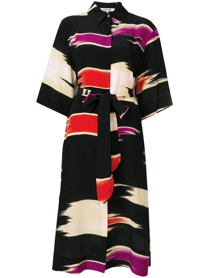 Diane Von Furstenberg Printed Dress - Black