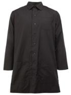 Christopher Nemeth English Cutaway Collar Shirt, Men's, Size: Medium, Black, Cotton