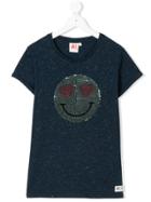 American Outfitters Kids Teen Metallic Sequined T-shirt - Blue