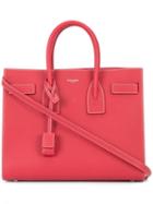 Saint Laurent Small 'sac De Jour' Tote Bag, Women's, Red, Leather