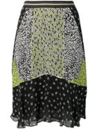 Dorothee Schumacher Panelled Floral Print Skirt - Black