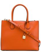 Michael Michael Kors Large Mercer Tote, Women's, Yellow/orange, Calf Leather
