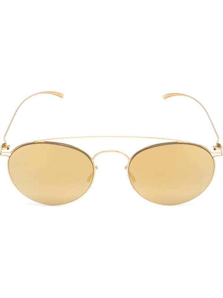 Mykita Mykita X Maison Margiela 'mmesse006' Sunglasses, Adult Unisex, Grey, Stainless Steel