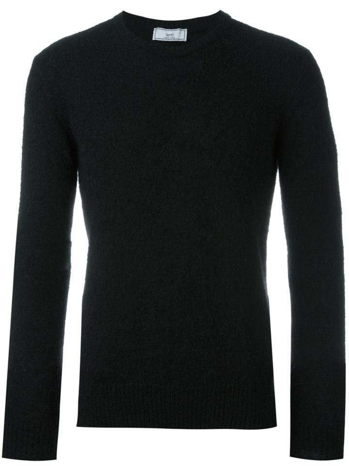 Ami Alexandre Mattiussi Crew Neck Jumper - Black