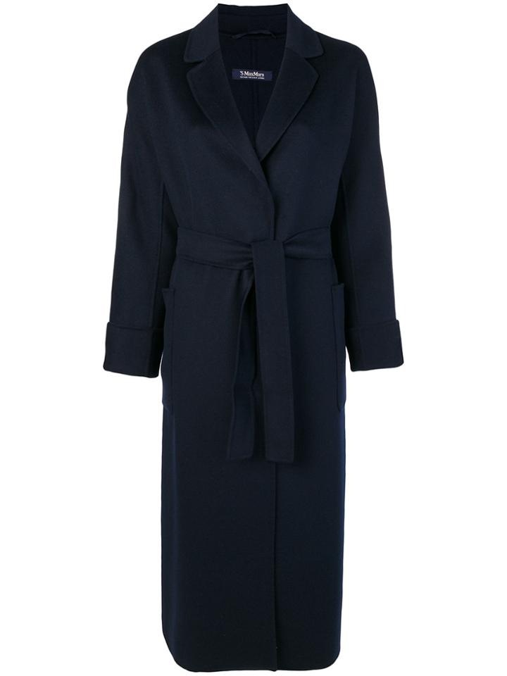 's Max Mara Tailored Fitted Cardi-coat - Blue