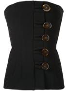 Christopher Esber Fossiled Resin Bustier - Black