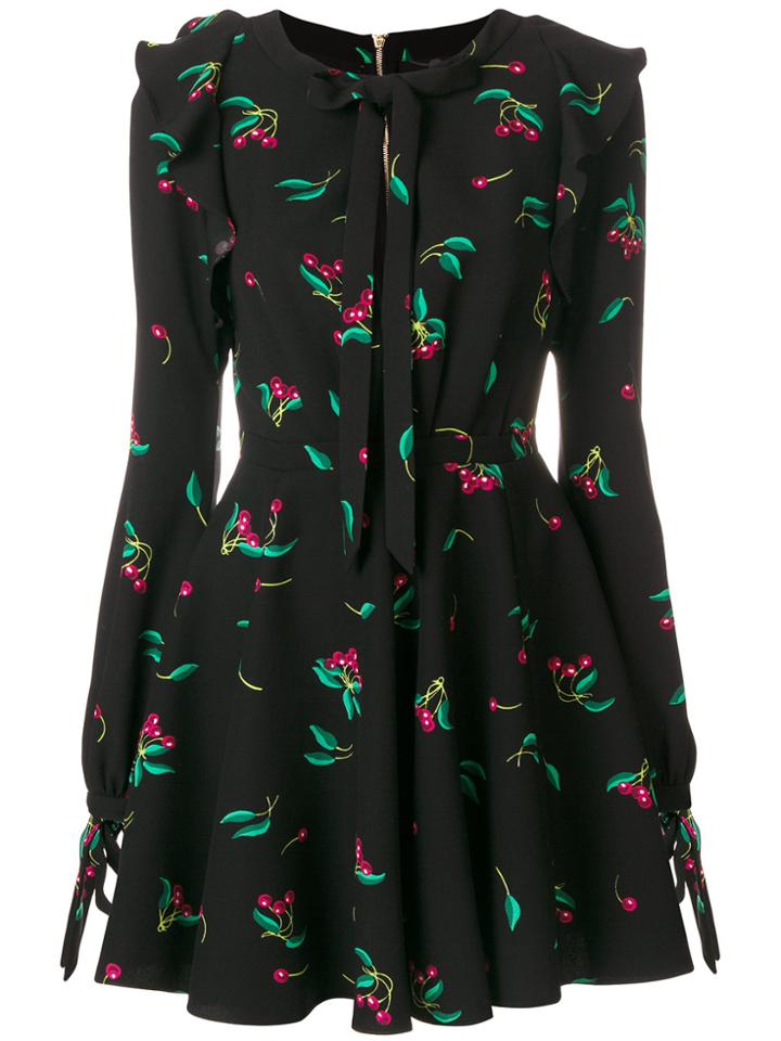 Philosophy Di Lorenzo Serafini Cherry Print Dress - Black