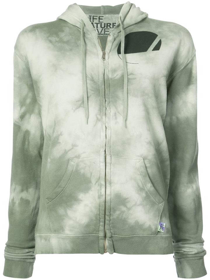 Freecity Tie Dye Zipped Hoodie - Green