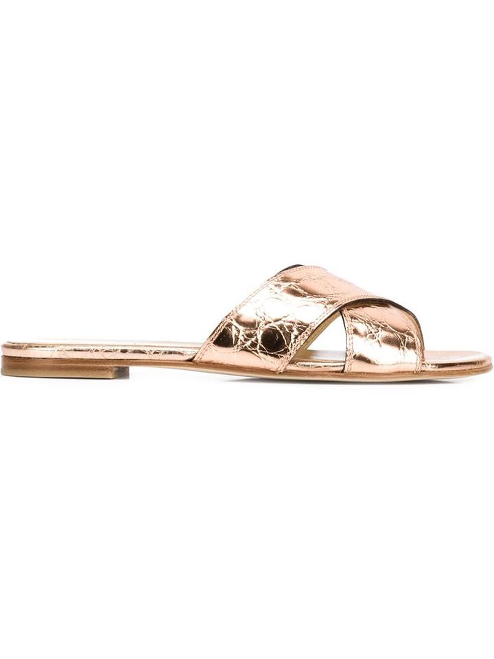 Stuart Weitzman Byway Sandals, Women's, Size: 11, Pink/purple, Leather