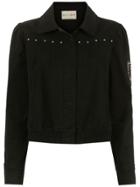 Andrea Bogosian Embroidered Denim Jacket - Black
