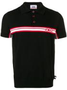 Gcds Striped Polo Shirt - Black