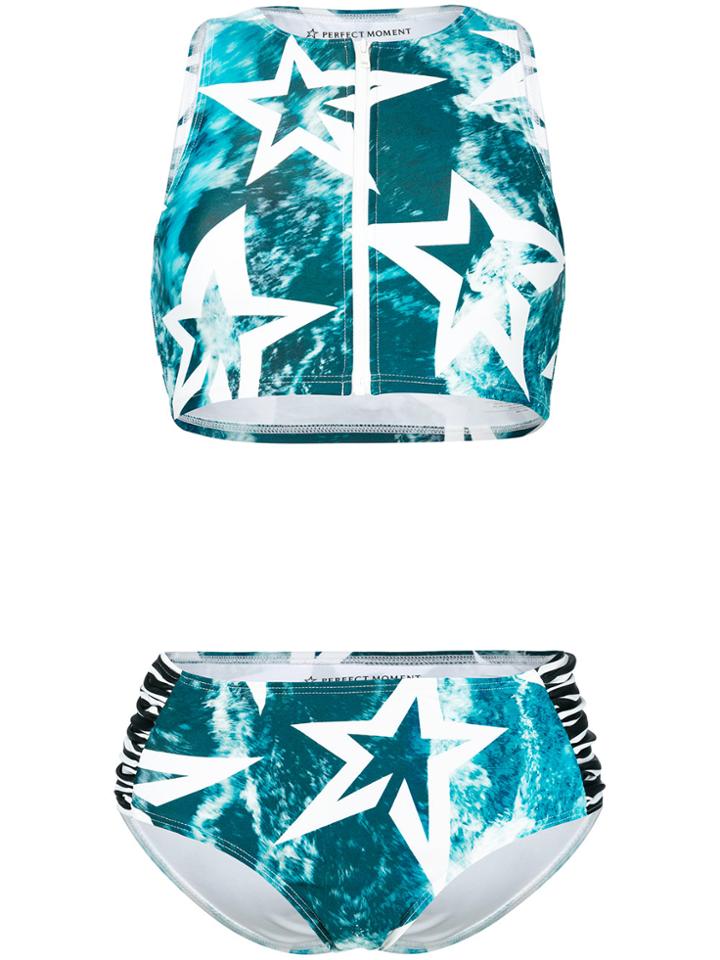 Perfect Moment Wild Ocean Star Print Bikini - Blue