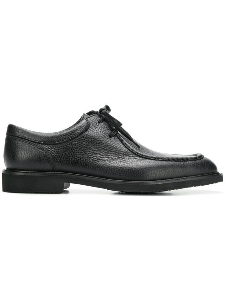 Moreschi Square Toe Lace-up Shoes - Black