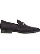 Tod S Braided Detail Loafers, Men's, Size: 10.5, Blue, Leather/rubber