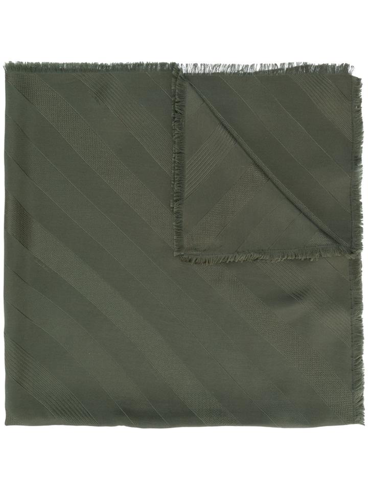 Fendi Touch Of Fur Scarf - Green