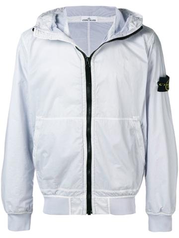 Stone Island Lamy Hooded Jacket - White