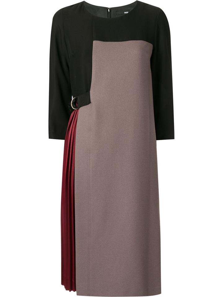 Frei Ea Pleated Shift Dress - Black