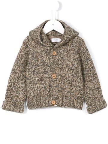 Tocotò Vintage Melange Knit Vintage Style Cardigan, Boy's, Size: 18-24 Mth, Brown
