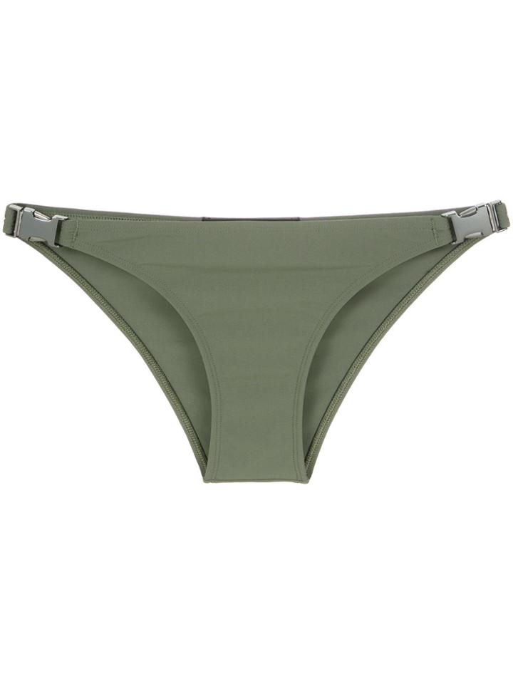 Gloria Coelho Buckle Bikini Bottom - Green
