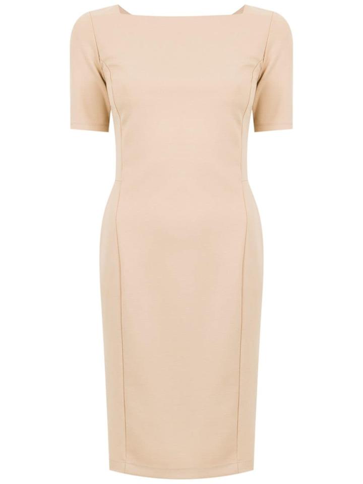 Gloria Coelho Short Sleeved Dress - Nude & Neutrals