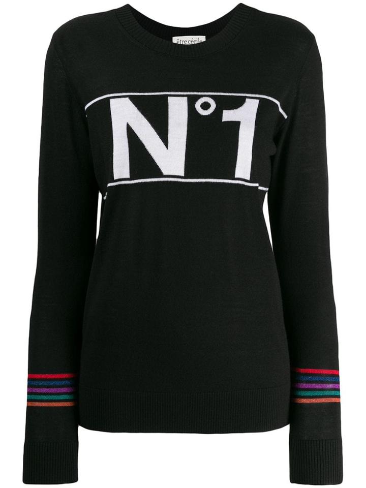 Être Cécile Logo Jumper - Black