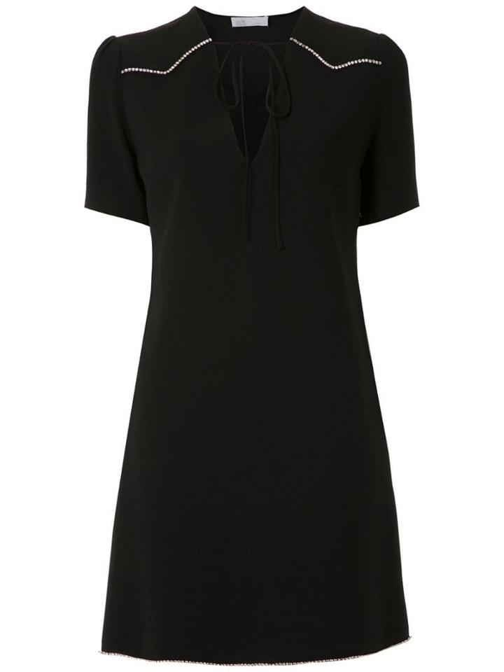 Nk Vestido Crepe Sal Safira Nko - Black