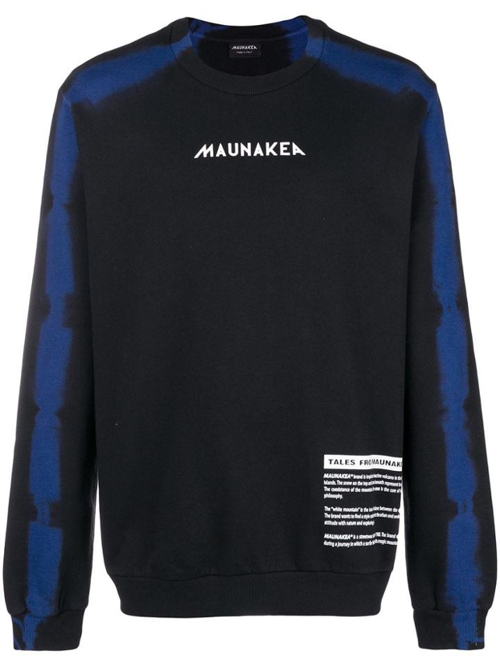 Mauna Kea Logo Print Sweater - Black