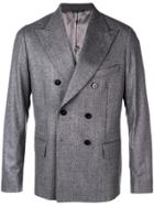 Leqarant Double-breasted Blazer - Grey