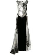 Gianfranco Ferre Vintage Haute Couture Velvet Gown - Black