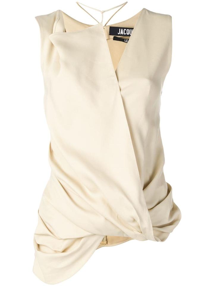 Jacquemus Crossover Front Blouse - Yellow