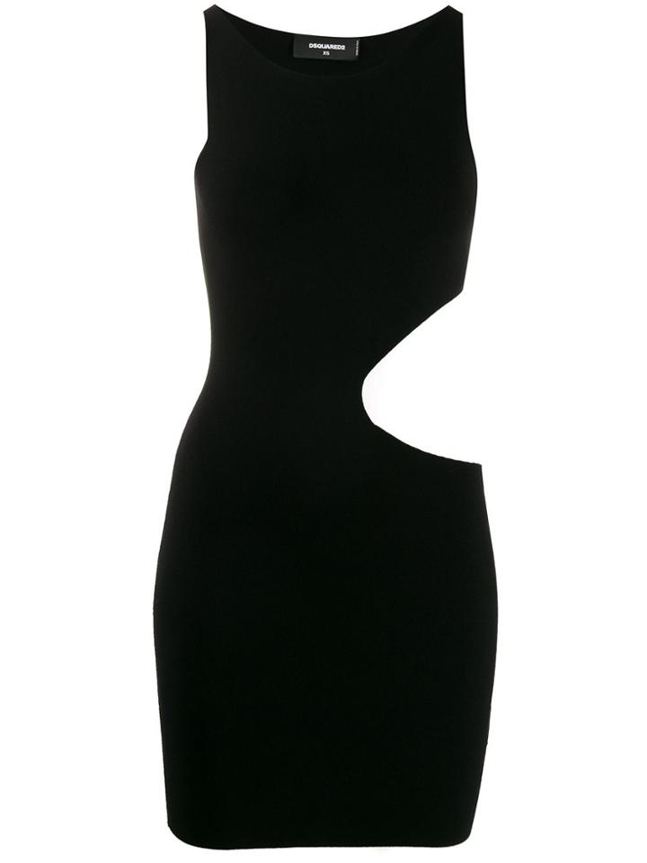 Dsquared2 Cut-out Short Fitted Dress - Black