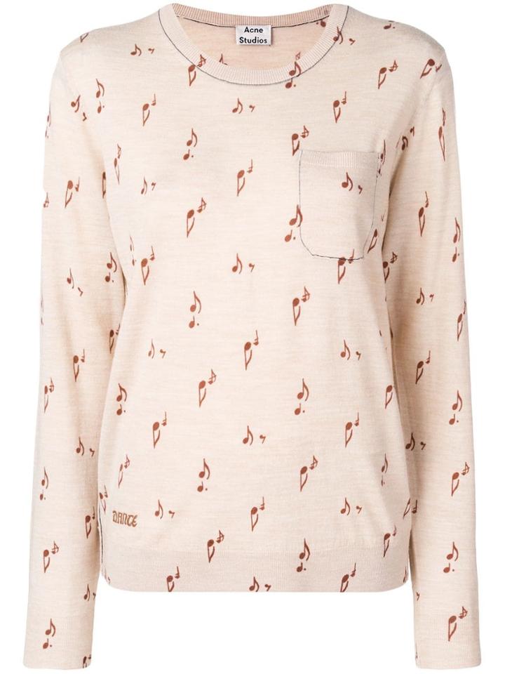 Acne Studios Khloe Patterned Sweater - Neutrals