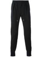 Paul Smith Drawstring Track Pants, Men's, Size: 32, Black, Spandex/elastane/wool