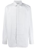 Bottega Veneta Ribbed Front Panel Shirt - White