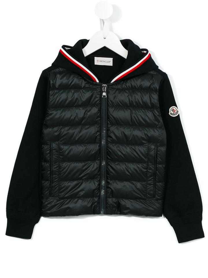 Moncler Kids - Zipped Jacket - Kids - Cotton/feather Down/polyamide - 6 Yrs, Blue