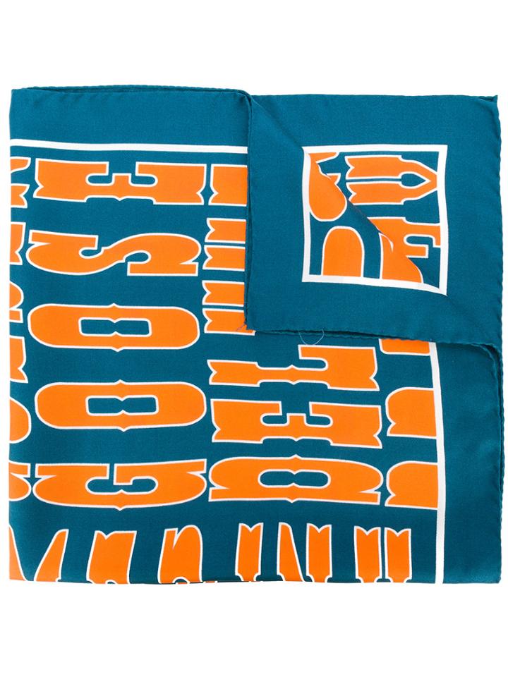 Golden Goose Deluxe Brand Future Western Scarf - Blue
