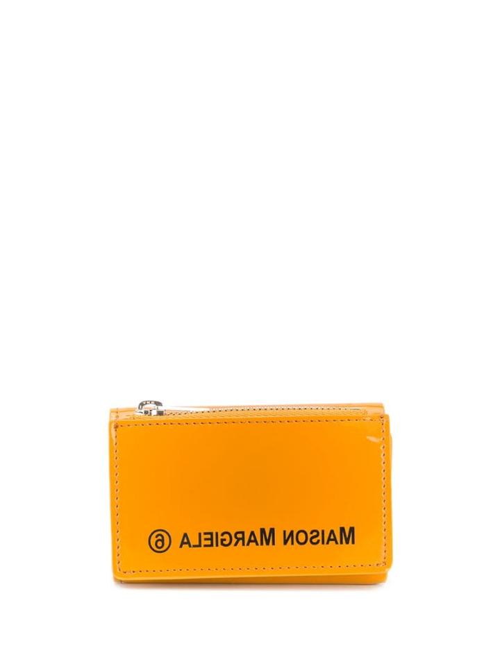 Mm6 Maison Margiela Reversed Logo Wallet - Orange
