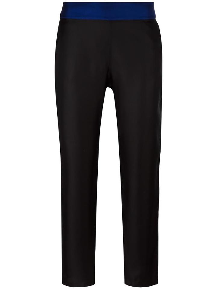 La Perla 'opt Art' Straight Trousers, Women's, Size: 44, Black, Silk