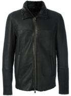 Drome Zipped Lambksin Jacket - Black