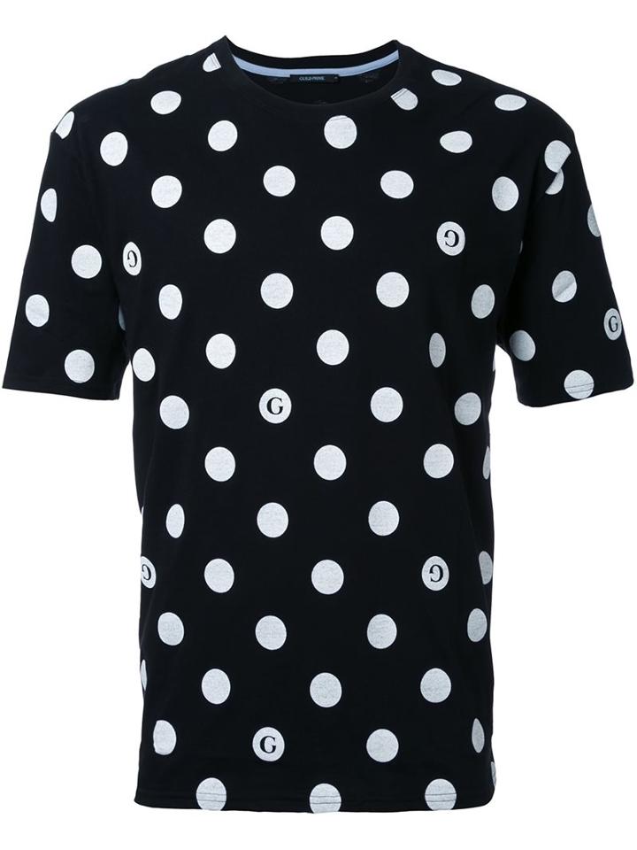 Guild Prime Polka Dot T-shirt, Men's, Size: 1, Black, Cotton