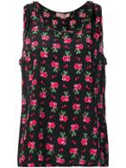 Twin-set Floral Top - Black