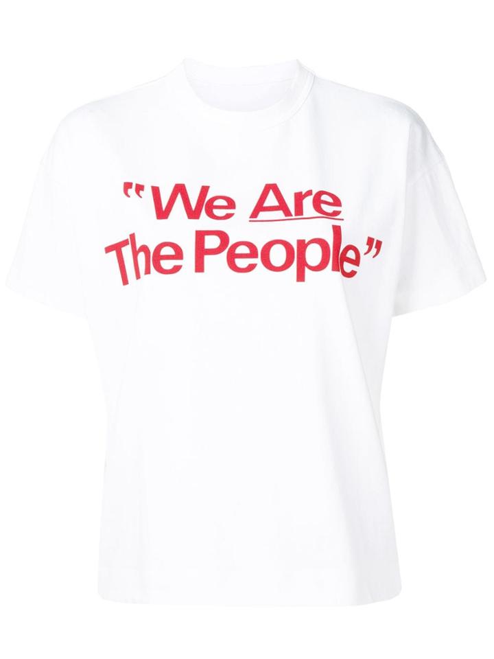 Sacai We Are The People T-shirt - White