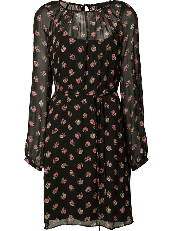 Needle & Thread Prarie Dress, Women's, Size: 2, Black, Polyester