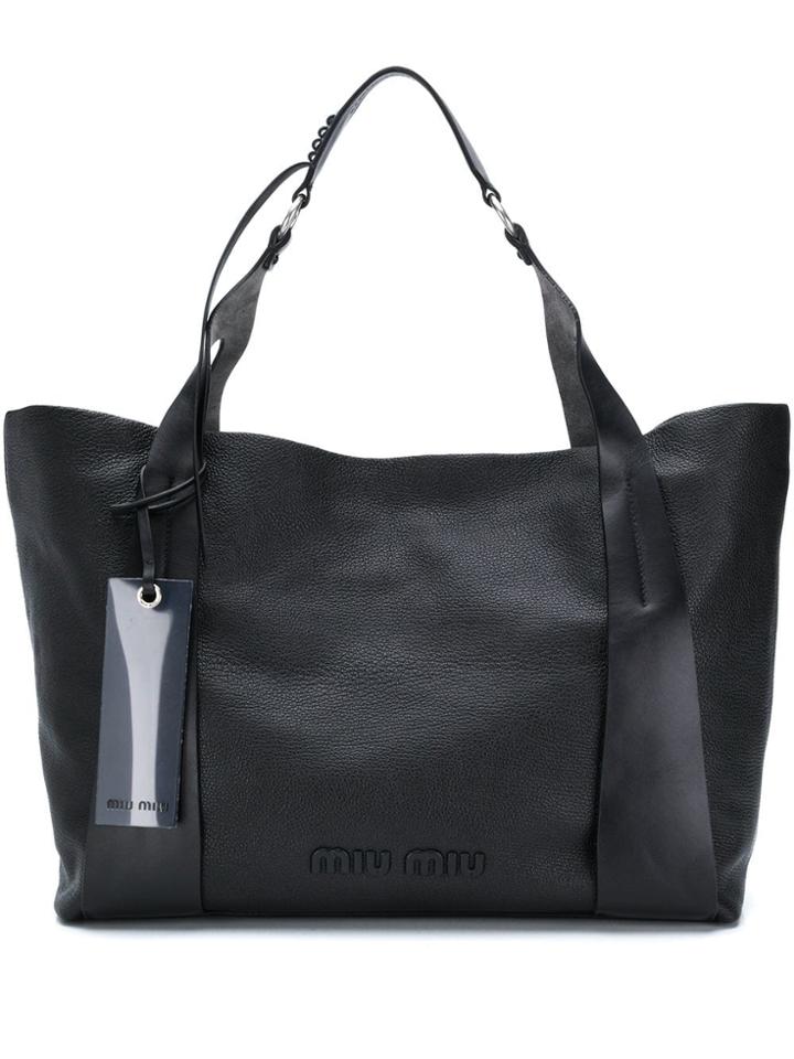 Miu Miu Gm Tote Bag - Black