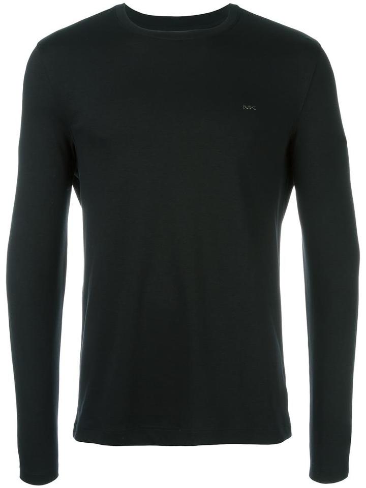 Michael Kors Round Neck T-shirt, Men's, Size: Xl, Black, Cotton