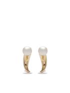 Tasaki 18kt Yellow Gold Refined Rebellion Horn Earrings