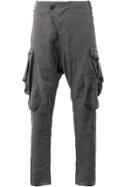Masnada - Drop-crotch Trousers - Men - Linen/flax - 50, Brown, Linen/flax