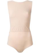 Maison Margiela Sleeveless Jersey Body, Women's, Size: 40, Nude/neutrals, Polyamide/spandex/elastane