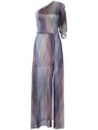 Cecilia Prado - One Shoulder Knit Dress - Women - Viscose - M, Pink/purple, Viscose