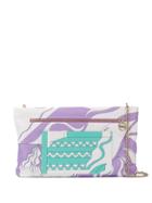 Emilio Pucci La Villa Print Envelope Clutch - White